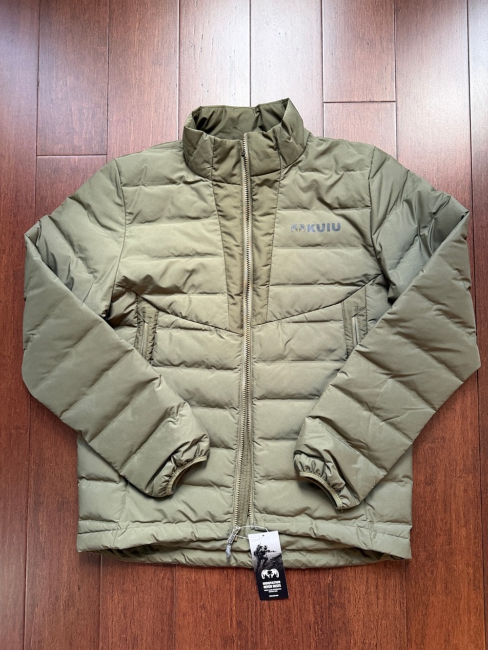 KUIU Olive Green Men's Quilted Puffer Jacket